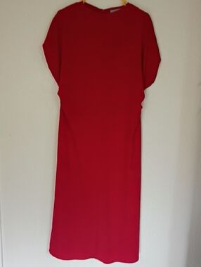 H&M Red Maxi Shift Dress